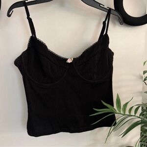 White Fox Boutique Black Camisole Top